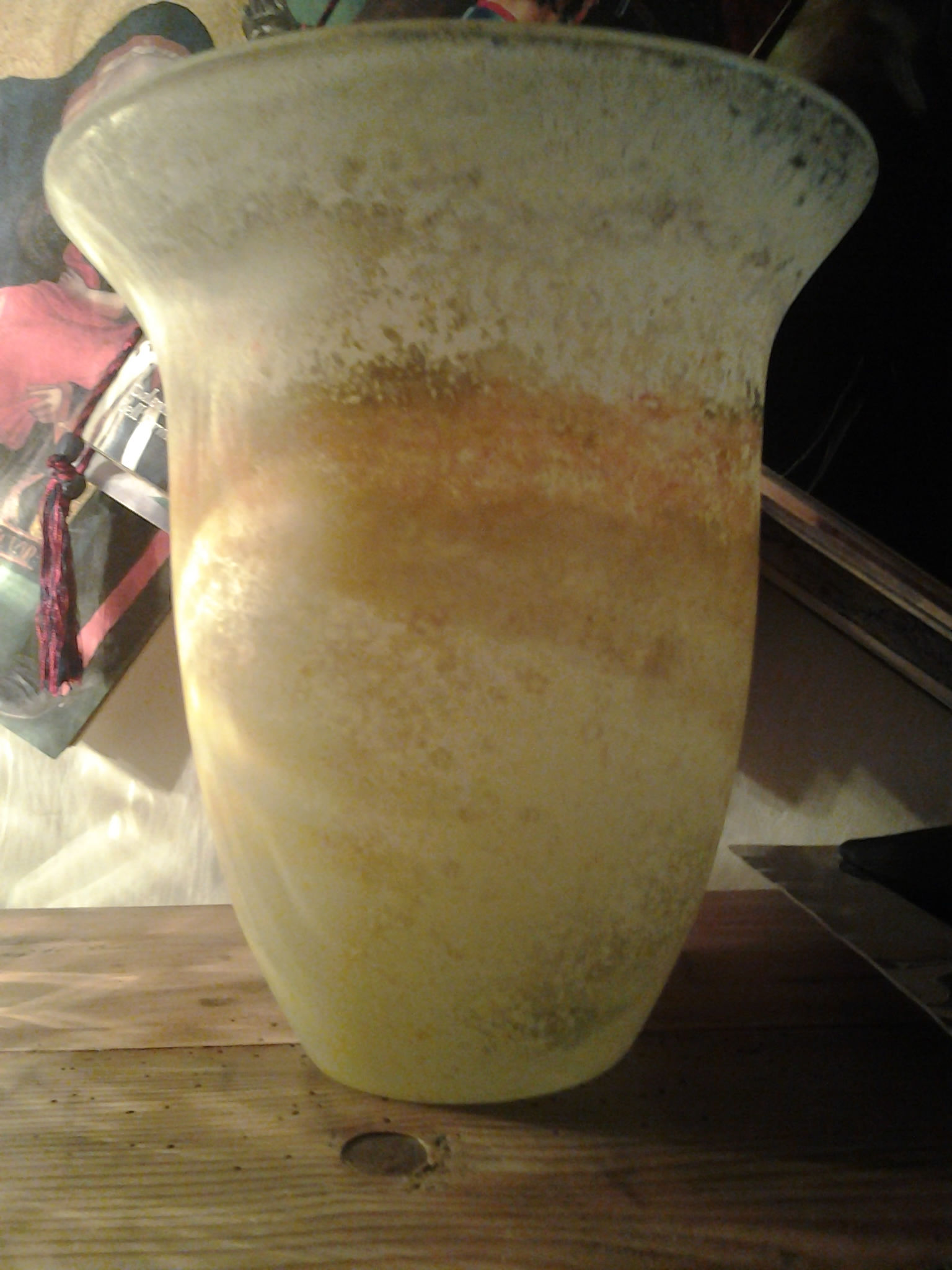 vaso di murano in pasta di vetro